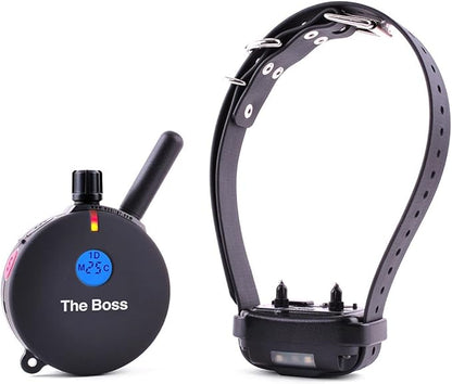 Educator ET-800 The Boss E Collar for Dog Training with Remote - 1 Mile Range, Waterproof, 100 Blunt Stimulation Levels, Tone or Vibration Mode, Night Light Tracking for Small, Medium & Large Dogs