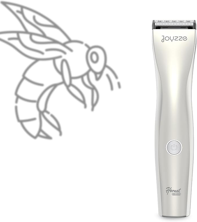 JOYZZE Hornet Mini Trimmer - Compact and Portable Pet Trimming Dog Clippers for Grooming - Low Noise, Rechargeable Cordless Pet Hair Grooming Clippers