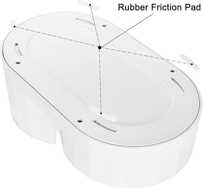 RIZZARI Pet Water Bowl Dispenser: 4L Large Capacity Automatic Stainless Steel Gravity Feeder - Easy Clean -No Power Needed - with Triple Filter - for Kittens & Puppies - Pet Corner - Living Room Nook