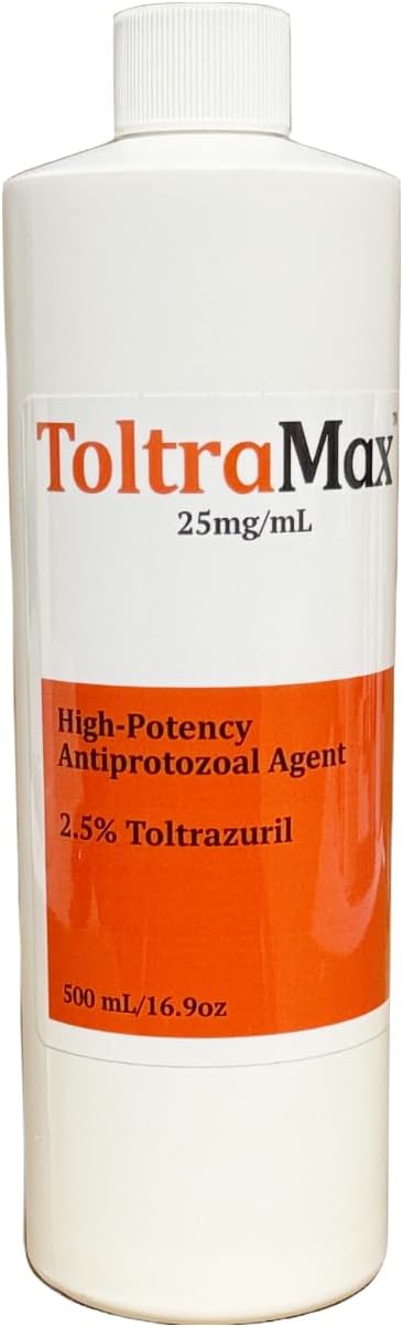 ToltraMax Toltrazuril 2.5% for Horses, Dogs, Cats, 500mL/16.9 Ounce, for Non-Food Chain Animals