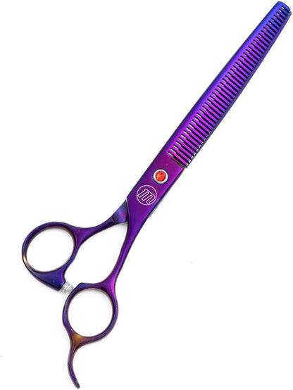 Professional Dog Grooming Scissors Set, 7 Inch/8 Inch Pet Grooming Scissors Chunkers Shears for Dog, Curved Groom Scissor, Thinning Shears for Pet with Comb