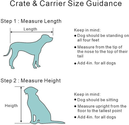 unipaws 25.5 Inch Dog Crate Furniture, Wooden Dog Kennel for Small Breed, Indoor Wood Dog Cage, Inside Side End Table Crate with Tray and Dog Bed for Puppy, Cats, Min Pigs, Rabbit, Up to 25 lbs