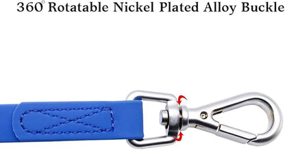 Waterproof Dog Training Leash 50FT 30FT 15FT 10FT 5FT Heavy Duty Recall Long Lead for Large Medium Small Dogs (10FT, Blue)