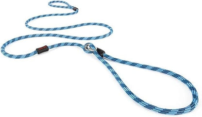 EzyDog Luca Slip Lead Dual Function Heavy Duty Rope Leash for Dogs That Pull Slip Leash & Gentle Lead Head Halter, Small (5.5ft x .23', Blue)