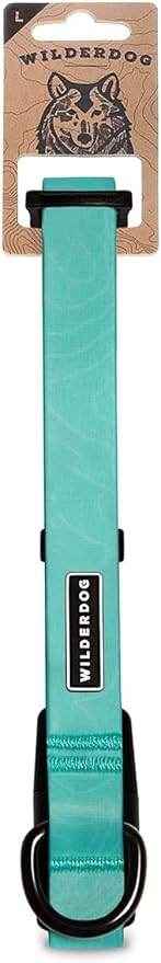 Wilderdog Waterproof Dog Collar - Repels Water & Dirt - Large 17"-24" - Seafoam