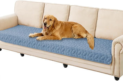Ameritex Waterproof Pet Bed Cover Anti-Slip Dog Bed Blanket for Sofa and Furniture Waterproof New Pattern Design (Lightblue, 30x80 Inch (Pack of 1))