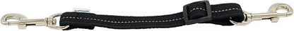 Herm. Sprenger Prong Collar Safety Clip with Reflective Stripes 6"-8" - Pack of 1 Dog Leash Safety Strap - Enhanced Durability for Secure Leash Connection - Ideal for Safe Walk and Training (Black)