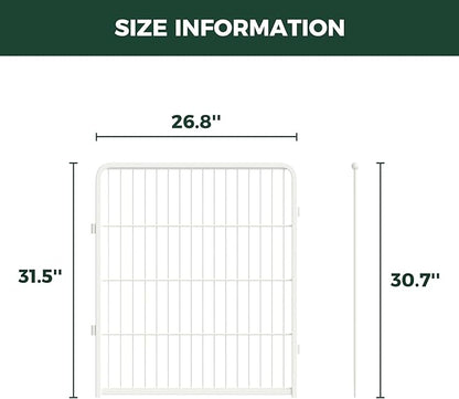 FXW Homeplus Unleashed Indoor Dog Playpen - Stress-Free and Safe Play, Heavy Duty 32 Inch 2 Panels Dog Pen for Puppy and Small Dogs, White│Patented