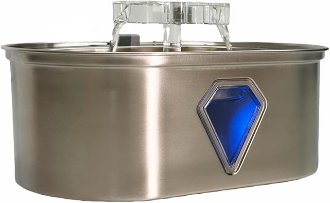 Cat Water Fountain, 3.5L Automatic Cat Fountains for Drinking with Double Water Outlet, Super Silent Pet Drinking Dispenser with Transparent Water Level for Cats, Dogs, Multiple Pets