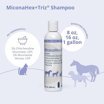MiconaHex+Triz Shampoo for Dogs, Cats and Horses, 8 oz