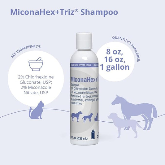 MiconaHex+Triz Shampoo for Dogs, Cats and Horses, 8 oz
