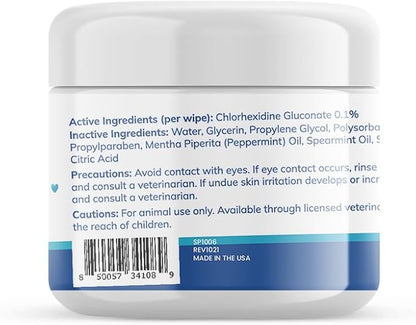 Replenish Dental Wipes for Dogs and Cats - Dog Teeth Cleaning Wipes - Pet Dental Finger Wipes for Dogs – Easy to Use Gentle Pet Dental Wipes - Effective Dog Teeth Cleaner - 50 Count