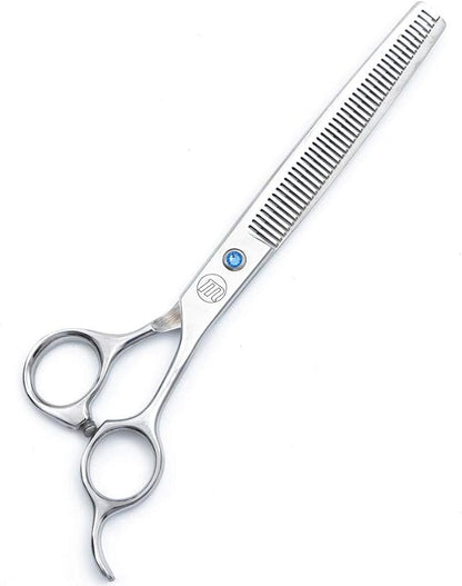 Professional Dog Scissors Set, 7 Inch/8 Inch Curved Chunkers & Thinning Shears with Grooming Comb