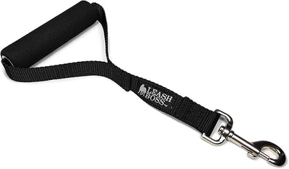 Leashboss Short Dog Leash for Dog Training | Padded Traffic Handle Short Leash for Dog Training, Total Comfort when Dog Walking | Traffic Leash for Dogs Large, Medium, Small | Short Nylon Dog Lead