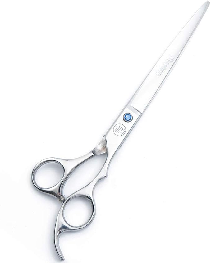 Professional Dog Scissors Set, 7 Inch/8 Inch Curved Chunkers & Thinning Shears with Grooming Comb