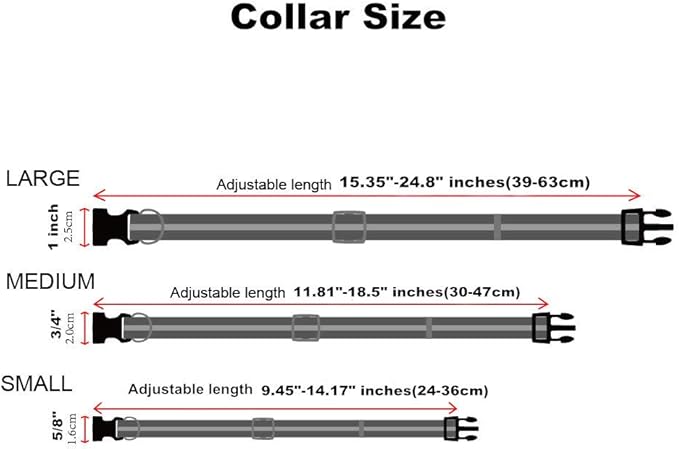 NIMBLE Dog Collar Waterproof Pet Collars Adjustable, Reflective, Durable Flex Poly Coated Nylon Basic Dog Collars 9 Colors in Size S/M/L (Large (15.35”-24.8”inches), Apricot Brandy red)