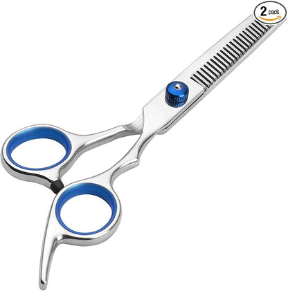 Dog Thinning Shears,Dog Grooming Thinning Blending Scissor with Safety Round Tips, Heavy Duty Titanium Stainless Steel, Professional Dogs Cats Pets Grooming Shears
