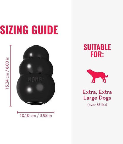 KONG Extreme Dog Toy - Fetch & Chew Toy - Treat-Filling Capabilities & Erratic Bounce for Extended Play Time Most Durable Natural Rubber Material - for Power Chewers - for XX-Large Dogs