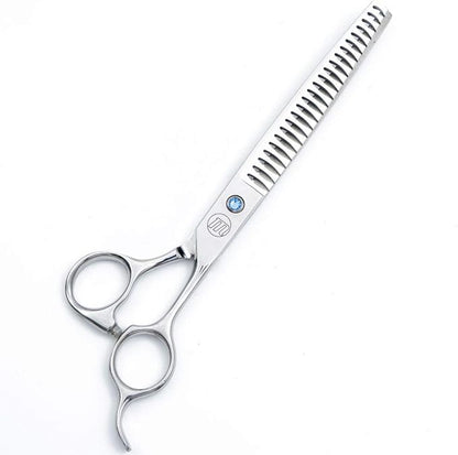 Professional Dog Scissors Set, 7 Inch/8 Inch Curved Chunkers & Thinning Shears with Grooming Comb