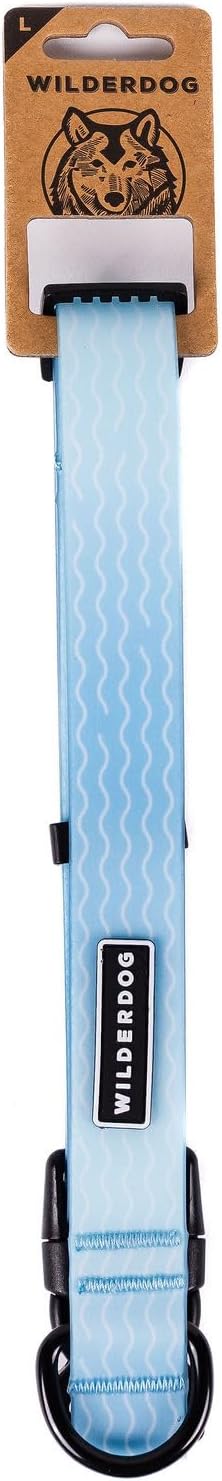 Wilderdog Waterproof Dog Collar - Repels Water & Dirt - Large 17"-24" - Saltwater