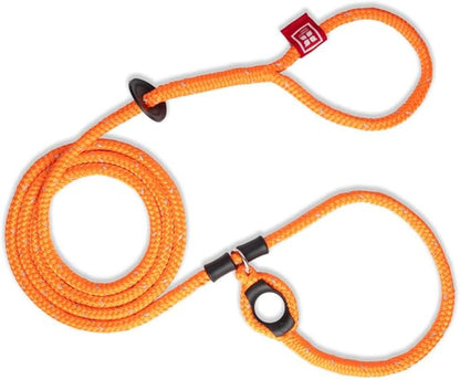 Harness Lead No Pull Dog Harness and Leash Set, Anti Pull Dog Harness for All Breeds and Sizes, One-Piece Cushioned Rope Design Safely Prevents Escaping and Pulling (Small/Medium, Orange/Reflective)