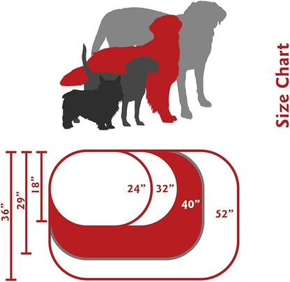 Majestic Pet 40 Inch Bagel Calming Dog Bed Washable – Cozy Soft Round Dog Bed with Spine Support for Dogs to Rest Their Head - Fluffy Donut Puppy Mat 40x29x9 (Inch) Large – Gray