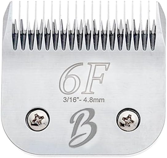 Bucchelli Detachable A Series 6f Blade Dog Grooming Cuts Length 3/16" - 4.8mm Japanese High Carbon Steel Dog Grooming Blade Supplies | Detachable Blade Clippers (Compatible A5 Series(B6F)