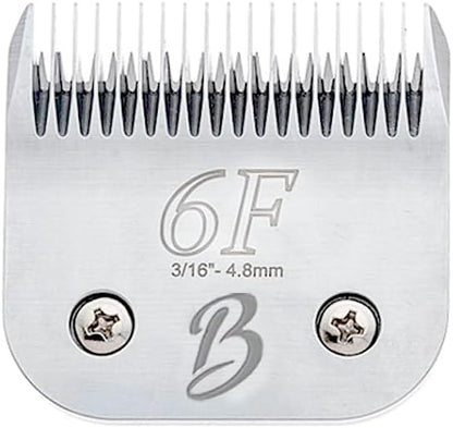 Bucchelli Detachable A Series 6f Blade Dog Grooming Cuts Length 3/16" - 4.8mm Japanese High Carbon Steel Dog Grooming Blade Supplies | Detachable Blade Clippers (Compatible A5 Series(B6F)