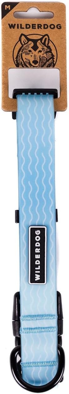 Wilderdog Waterproof Dog Collar - Repels Water & Dirt - Medium 13"-18" - Saltwater