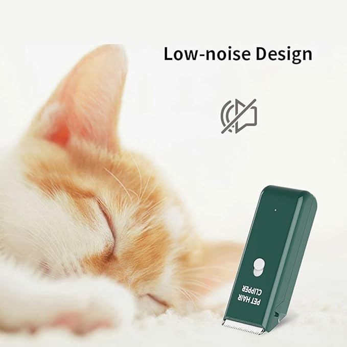 Tileon Dog Clippers,Quiet Washable USB Rechargeable Cordless Dog Grooming Kit,Electric Pets Hair Trimmers Shaver Shears for Dogs and Cats Green
