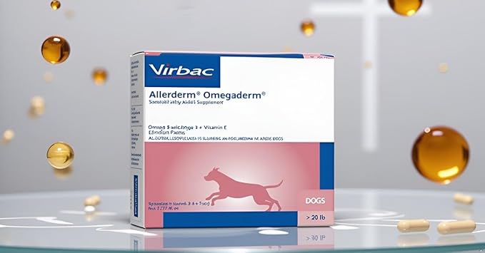Virbac Allerderm Omegaderm EZ-Dose Packets for Medium & Large Dogs 28 Count
