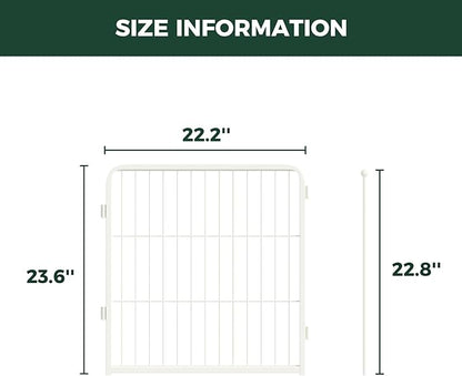 FXW Homeplus Unleashed Indoor Dog Playpen - Stress-Free and Safe Play, Heavy Duty 24 Inch 2 Panels Dog Pen for Puppy and Small Dogs, White│Patented