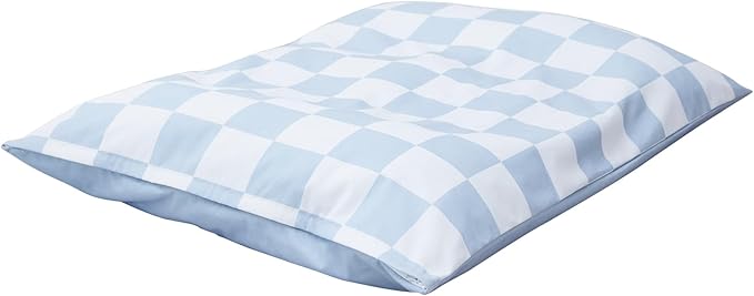 UWELL PETS Large Dog Bed with Removable Washable Cover for Large Dogs Deluxe Plush Dog Crate Beds Comfy Kennel Pad Waterproof Lining and Blue Gel Memory Foam Memory Foam（Blue 40.2 * 30 * 4in）