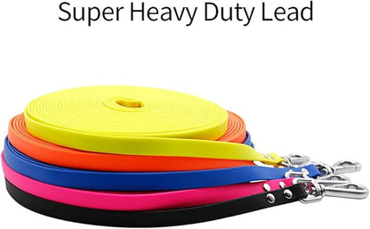 Long Dog Leash Waterproof Recall Training Lead Outdoor Long Line Great for Training, Beach, Play, Camping, or Backyard