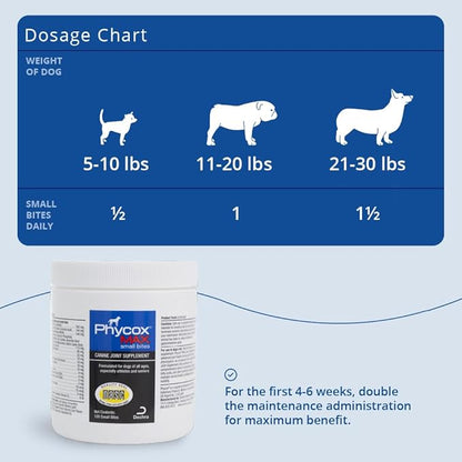 Phycox MAX Dog Joint Supplement Small Bites, 120 ct