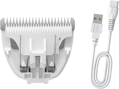 Replaceable Charging Cable&Standard Size Ceramic Blade Set,Pet Dog Hair Clipper Cat Trimmer Used Blade