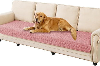 Ameritex Waterproof Pet Bed Cover Anti-Slip Dog Bed Blanket for Sofa and Furniture Waterproof New Pattern Design (Pink, 30x80 Inch (Pack of 1))