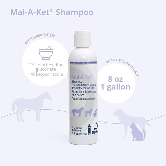 Mal-A-Ket Shampoo for Dogs and Cats, 8 oz