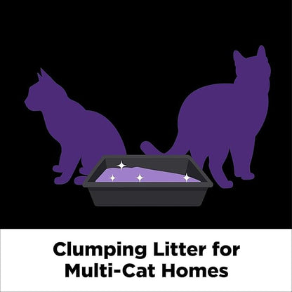 ARM & HAMMER Clump & Seal Slide Platinum Multi-Cat Clumping Cat Litter, 14-Day Odor Control, EZ Clean Technology, 18 lbs – No Scrubbing, Powerful Odor Eliminator (Pack of 2)
