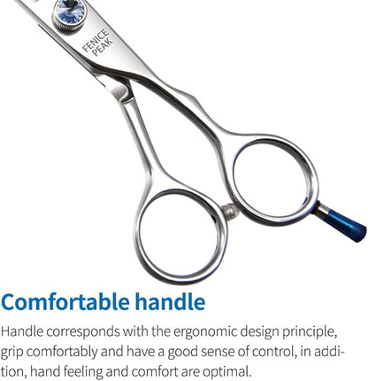 Fenice Professional 7/7.5/8 Pet Grooming Scissors Thinning Cutting Shears for Dog s/Cats Thinning Rate:70-80% (7.5 inch)
