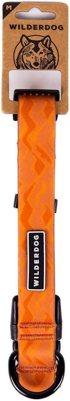 Wilderdog Waterproof Dog Collar - Repels Water & Dirt - Medium 13"-18" - Terracotta