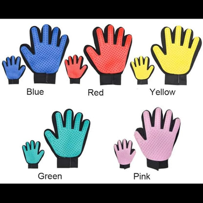 HOME LIFE | Pet Grooming | Gentle | Efficient Hair Fur Removal | Bath | Pet Glove Brush (Blue - Right Hand Only)