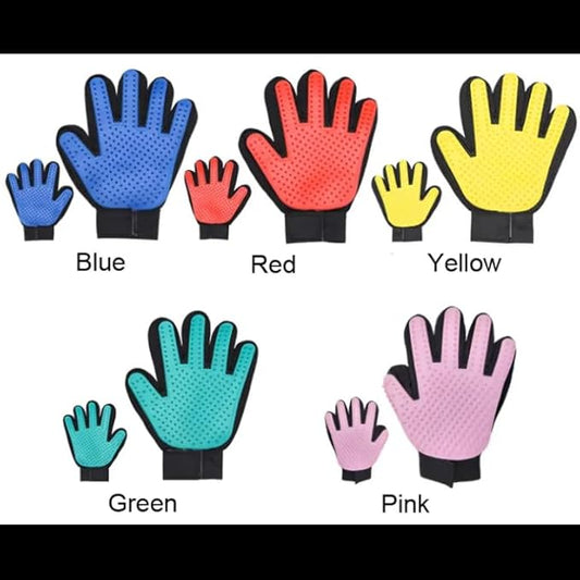 HOME LIFE | Pet Grooming | Gentle | Efficient Hair Fur Removal | Bath | Pet Glove Brush (Blue - Right Hand Only)