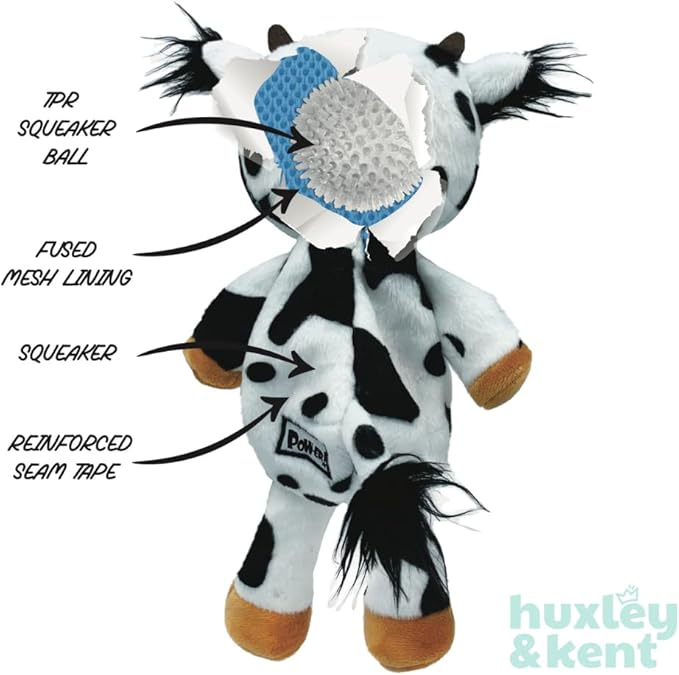 Huxley & Kent Slappies for Dogs | Squeak & Shake Dog Toy | No Stuff Tummy with Squeaky TPR Ball in Head | Simulates Hunting Nature for Dogs (Kernal, Small)
