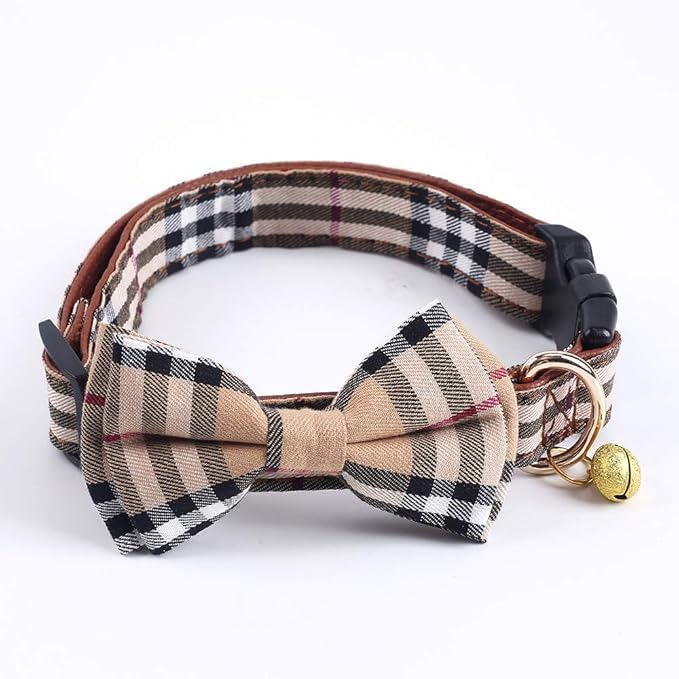 SuperBuddy Dog Collar, Adjustable Dog Collar, Pet Collar for Dog Soft Bowtie Dog Collars for Small Medium Large Pet