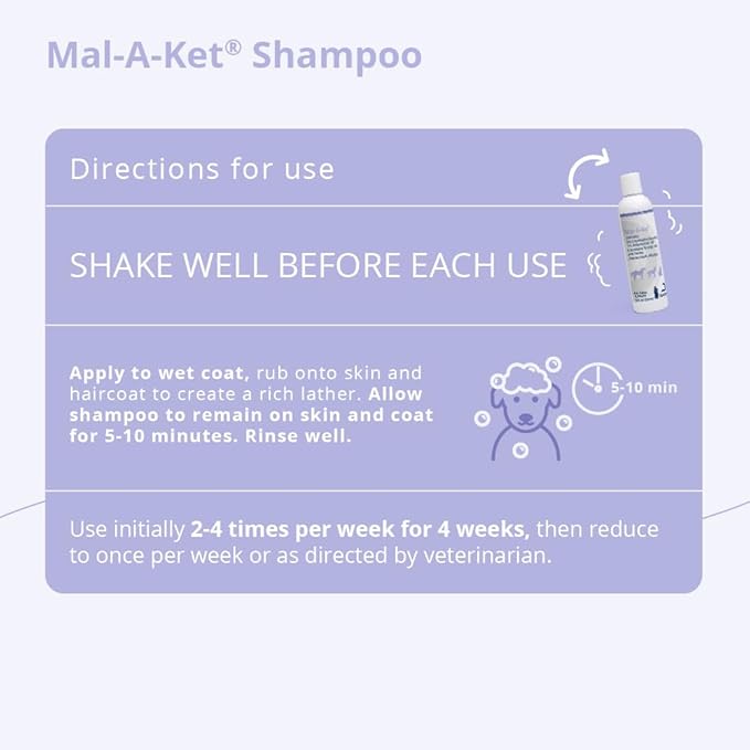 Mal-A-Ket Shampoo for Dogs and Cats, 8 oz