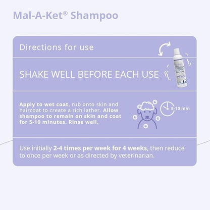 Mal-A-Ket Shampoo for Dogs and Cats, 8 oz