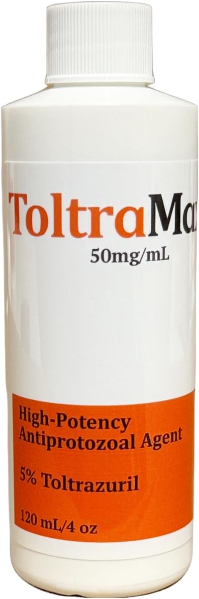 ToltraMax Toltrazuril 5.0% for Horses, Dogs, Cats, 120mL/4 Ounce, for Non-Food Chain Animals