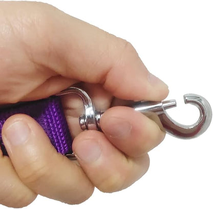 6FT/ 10FT Adjustable Dog Leash, Nylon Dog Leashes for Medium Large Dogs (6FT, Purple)