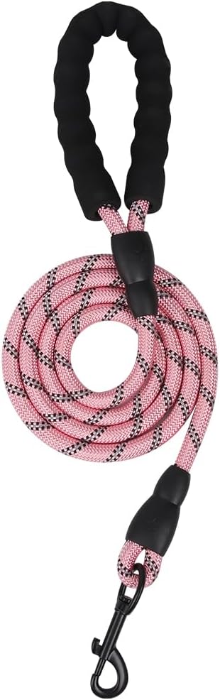 Dog Harness No Pull Adjustable Reflective,for Medium and Large Small Dog with Leash 59.06in (Pink, XS)